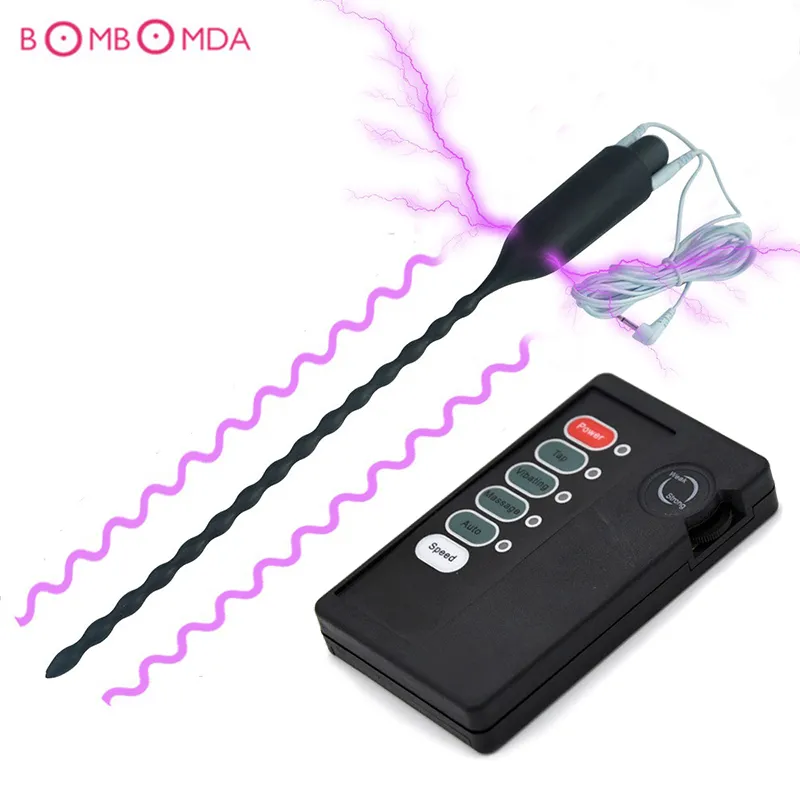 Electric Shock Set Silicone Plug Catheter Sounds Urethral Dilator Adult Sex Toys For Men Electro Stimulate Cha_voghion.com