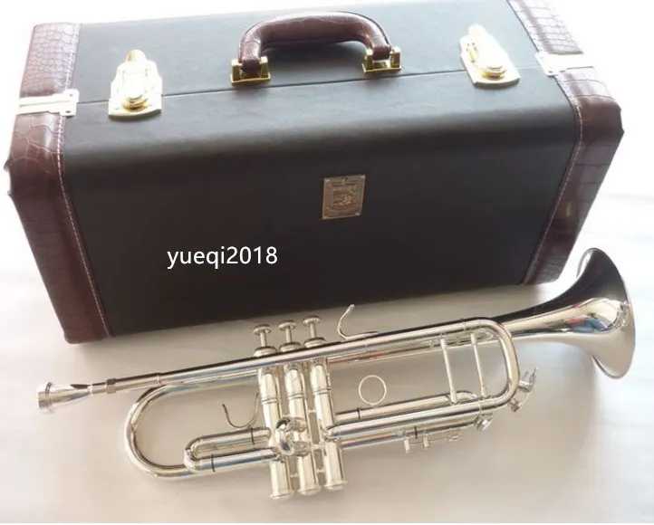 vaka Ücretsiz Kargo ile Yeni Geliş Bach LT180S-72 Bb Küçük Trompet Gümüş Altın Anahtar Profesyonel Müzik Aletleri