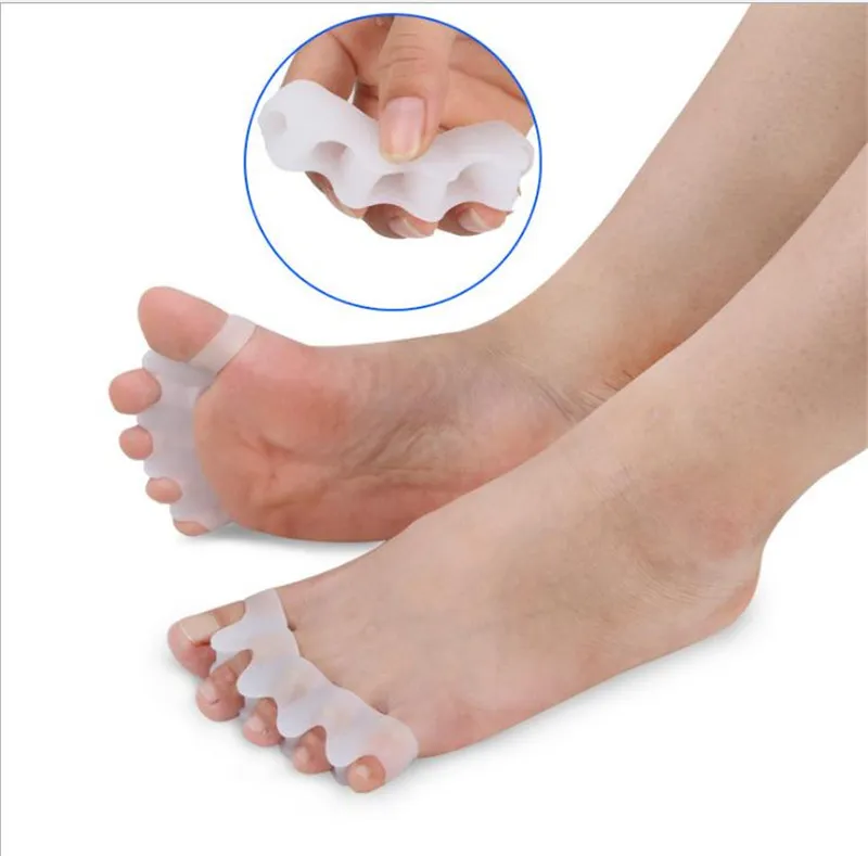 Silikonowy stóp palca separator stóp prostoczewnik silikonowa pielęgnacja pielęgnacji pielęgnacji stóp narzędziem profesjonalny masażer DC783