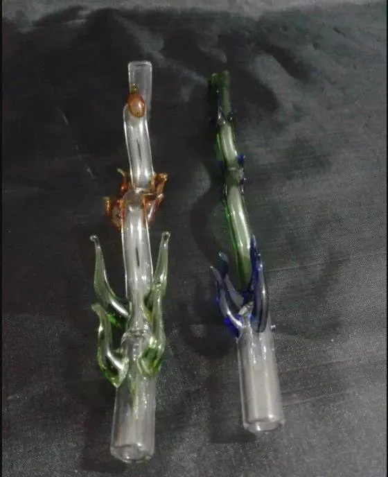 Accessori per bong in vetro con baffo di drago che piega il colore, pipe in vetro colorate mini multicolori pipe manuali migliori cucchiai in vetro