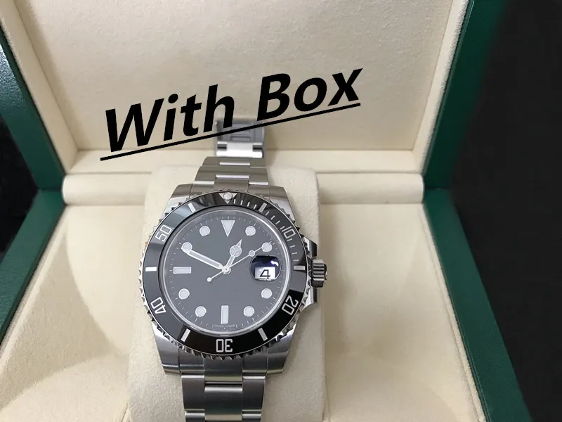Mens Watches Quality Ceramic Bezel 116610 Men rostfritt stål Strap Automatisk mekanisk klocka 2813 rörelse armbandsur safir