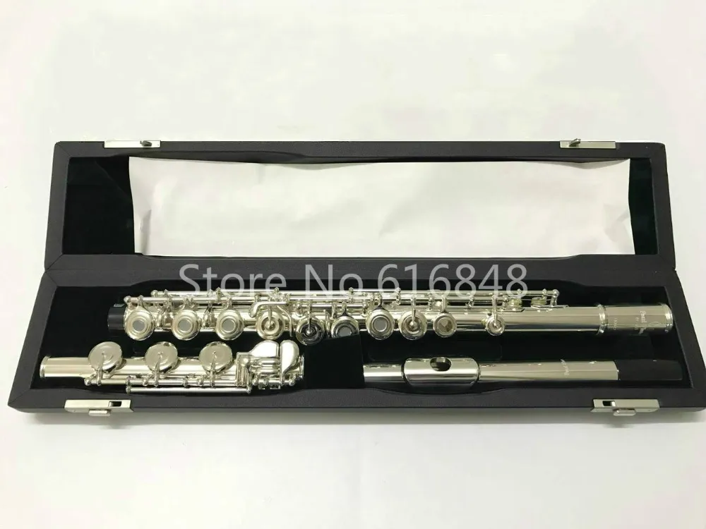 Pearl PF-505 RBE Nuovo Flauto 17 Chiavi Foro Aperto C Tune Flauto Marca Strumento Musicale Placcato Argento Flauta Con Custodia