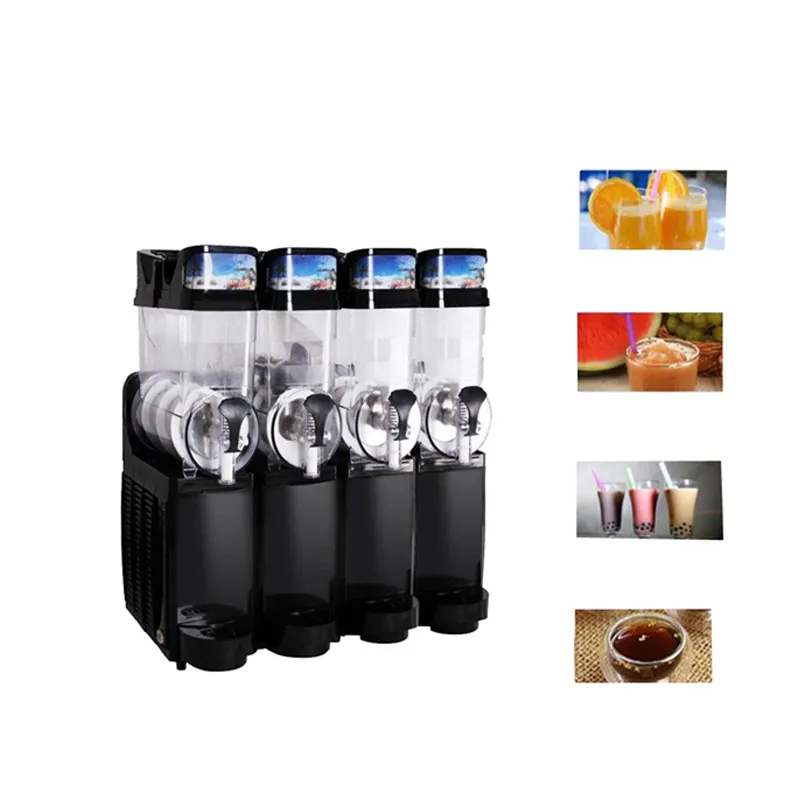 Commercial Cold Drink Snow Slush Machine Högkvalitativ smoothie Snow Melting Machine Stor kapacitet Juicer 4 Cylinder Snow Melting Machine