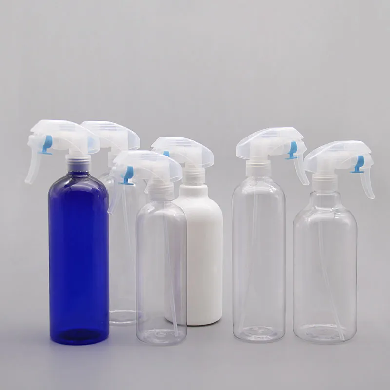 300 400 500ML Empty Plastic Spray Bottle with Clear Trigger Sprayer Liquid Containers Clear Empty Bottle for Essential Oil Cleaning Solution