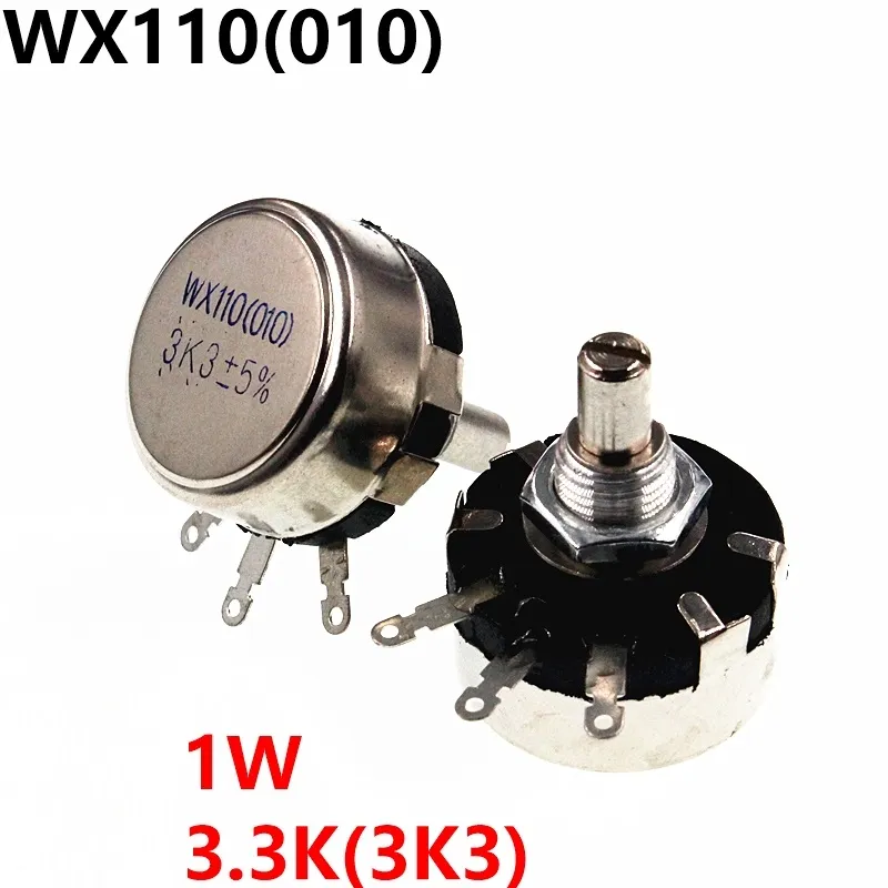 WX110 010 WX010 1W 3K3 3.3Kポテンショメータ調整可能な抵抗器
