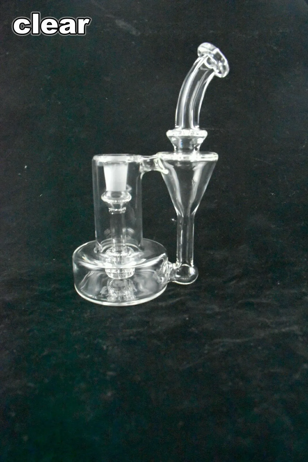 clear BRB, glass hookah, oil rig pipe, 14mm joint,about20cm price concessions, welcome to order