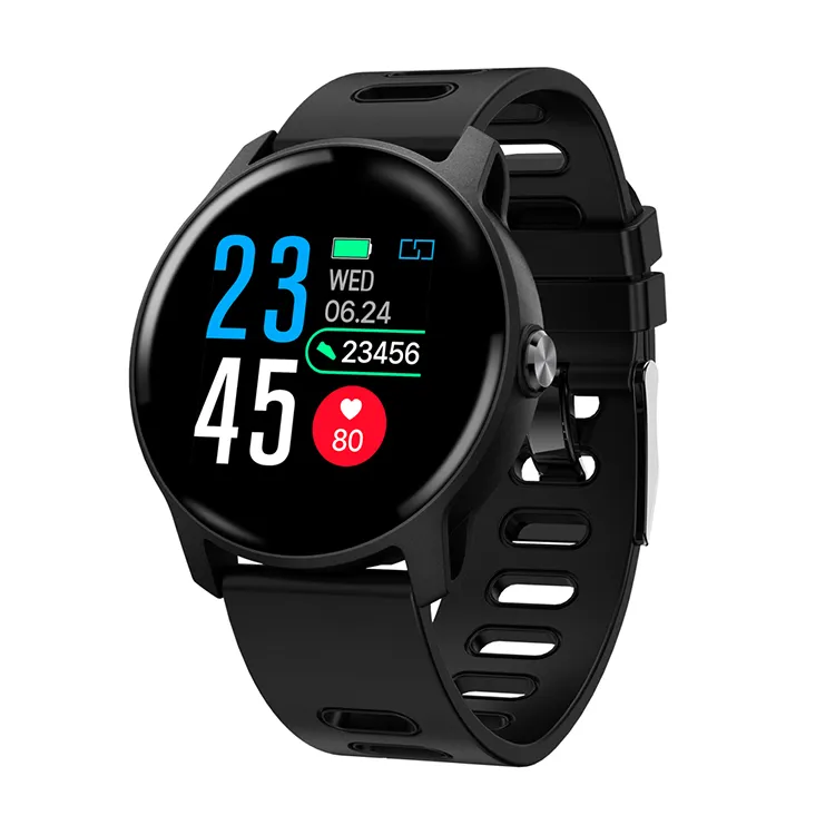 S08 Akıllı İzle IP68 Su Geçirmez Kalp Hızı Monitörü Smartwatch Bluetooth Smartwatch Etkinlik Spor Izci Bant