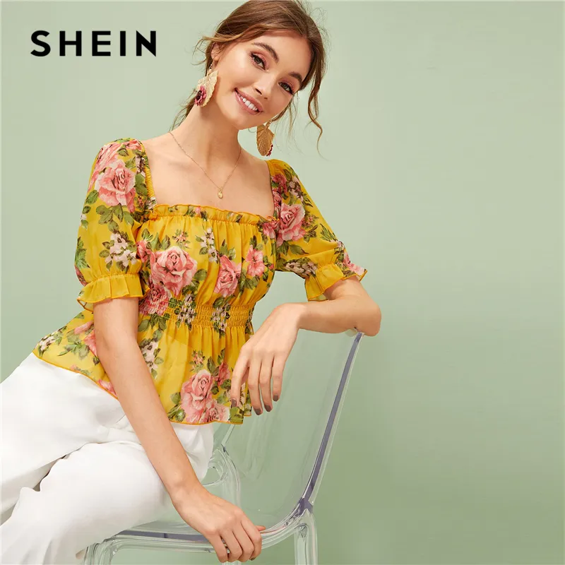 Shein peplum hot sale