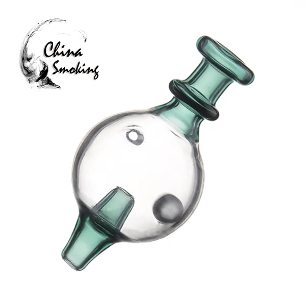 Glass Carb Cap With Bead Can Spin For 25MM Quartz Banger glass bongs carb cap with hole Moveable bead