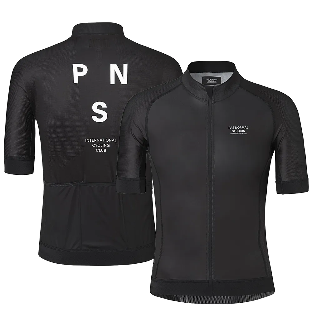 2019 Pro Team PNS Jersey de cyclisme d'été pour hommes à manches courtes à vélo rapide à vélo MTB Tops de vélo de vêtements Silicone sans glissement