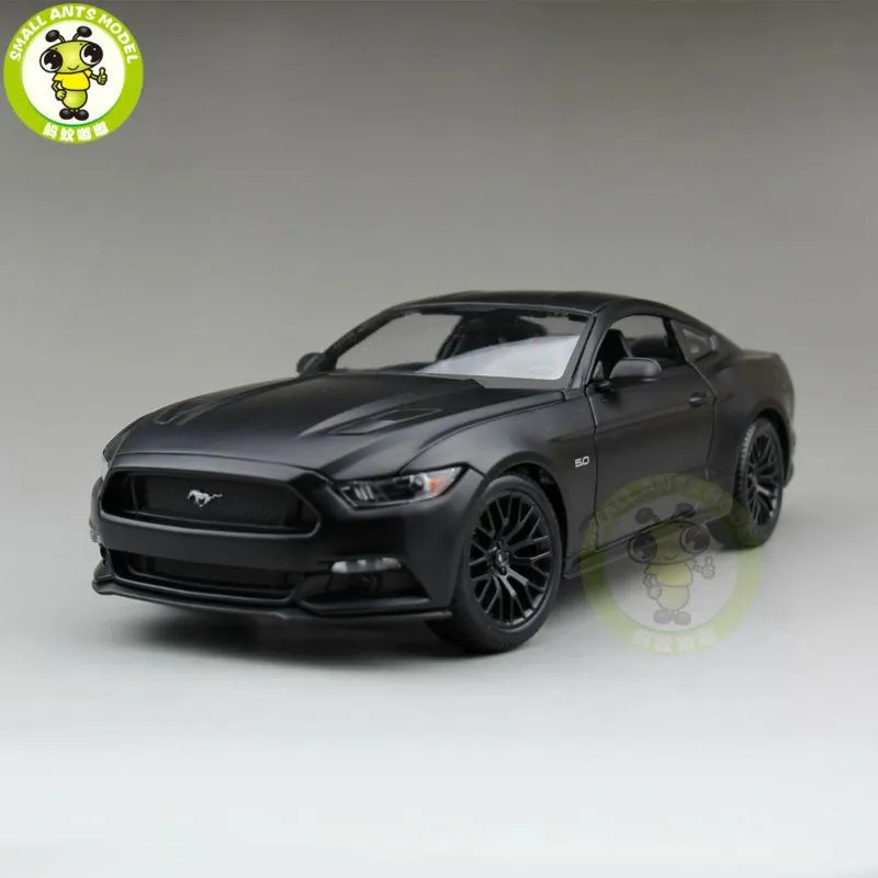 1:18 Ford Mustang GT 5.0 modellino di auto per collezione di regali hobby Mae Black maisto