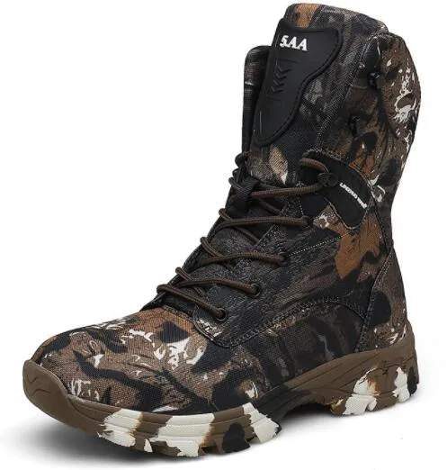 Męskie High Camouflage Wodoodporne buty bojowe Antiskid Buty wojskowe Buty Tactical Trains Sneakers Yakuda Lokalny sklep internetowy