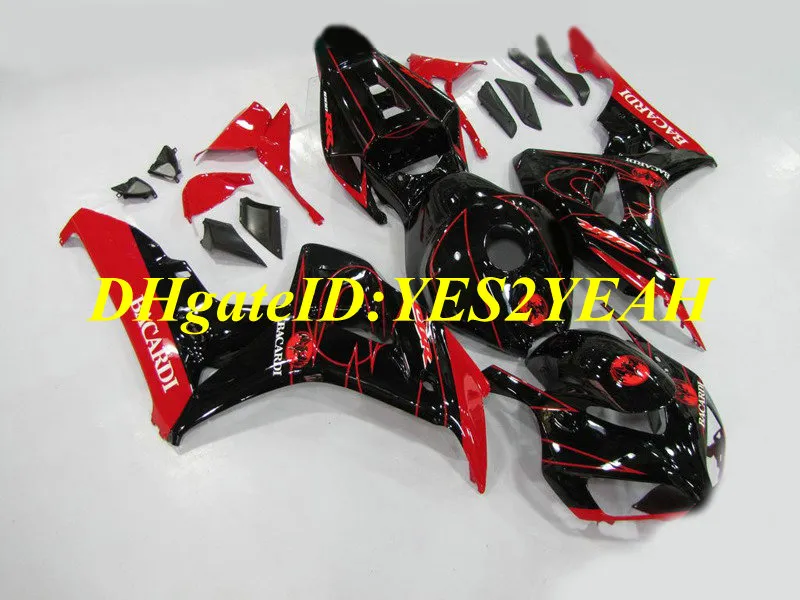 Exclusivo Kit de Carenagem de Motocicleta para Honda CBR1000RR 04 05 CBR 1000RR 2004 2005 CBR1000 ABS Vermelho brilho preto Carimbos conjunto + Presentes HM53