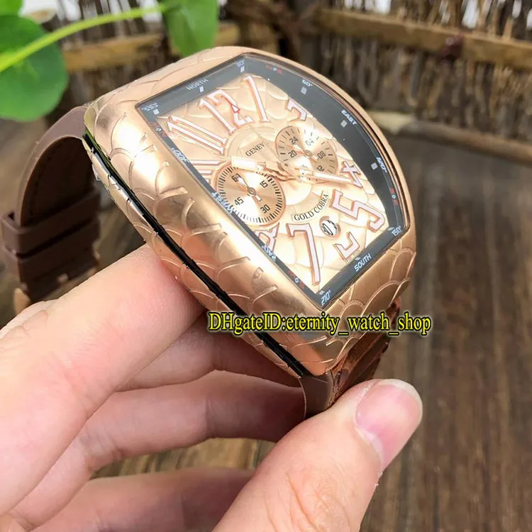 DHgate.com:Mens Cobra Pattern Chronograph Watch Rose Gold DHgate.com:Mens Cobra Pattern Chronograph Watch Rose Gold