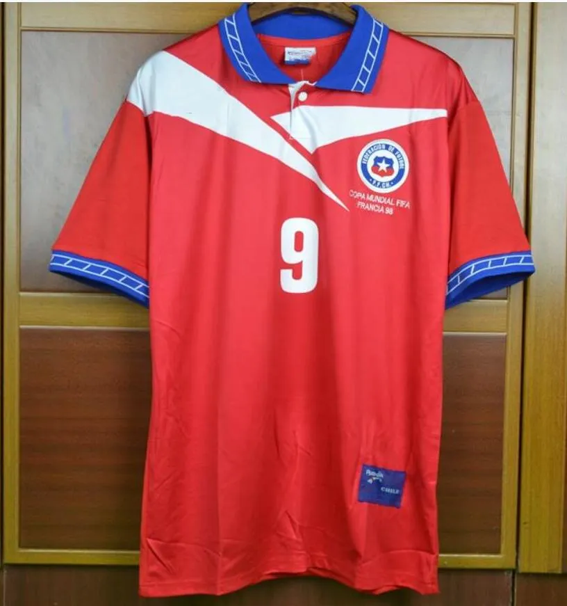 Camisa Retrô Seleção do Chile Copa 1998 Vermelha