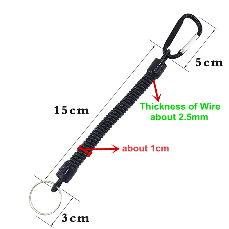 Paracord Keychain With Carabiner Braided Lanyard Key Chain Paracord Carabiner Clip For Keys Backpack Paracord Keychain Ring For Men Women Heavy Duty Hookg - Black And Orange