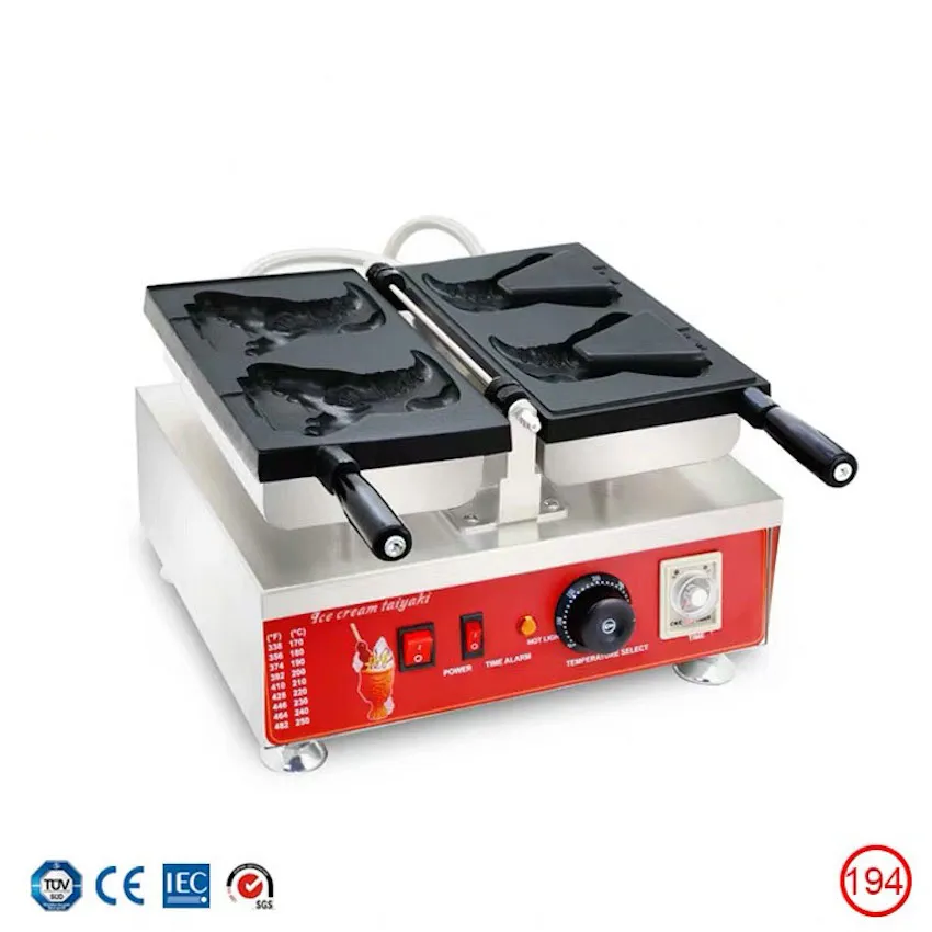 Wholesale Commercial Crocodile Shaped Taiyaki Maker Open Mouth Ice Cream Taiyaki Maker Cartoon