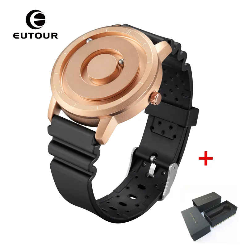 Armbanduhren EUTOUR Gold Magnetuhr Herren Luxus Mode Quarz Magnet