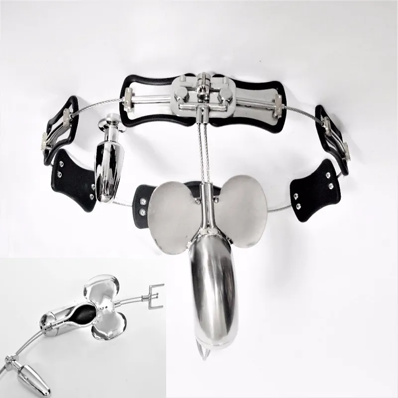 Fully Adjustable Stainless Steel Male Chastity Belt Metal