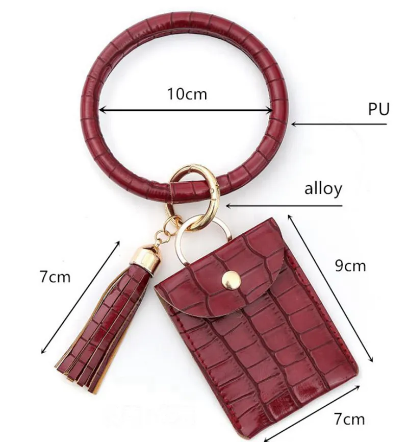 PU Leather Tassel Bracelet Bags With Card Pouch, Keychain, Coin Bag 14  Fashion Boho Jewelry Designs For Girls DW5415 From China1zhan, $2.77