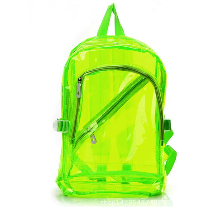 Backpacks Small Jelly Beach Bag Transparent Clear Plastic