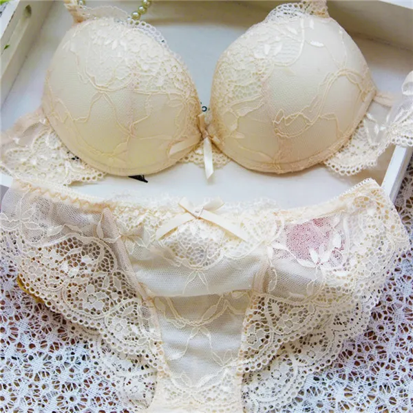 Bras Sets Sexy Women Embroidery Lace Floral Lingerie Underwear