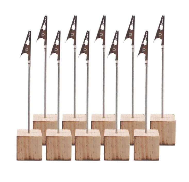 Place Card Holders With Alligator Clip Wooden Cube... From Linxi2015, $0.47  | DHgate.Com