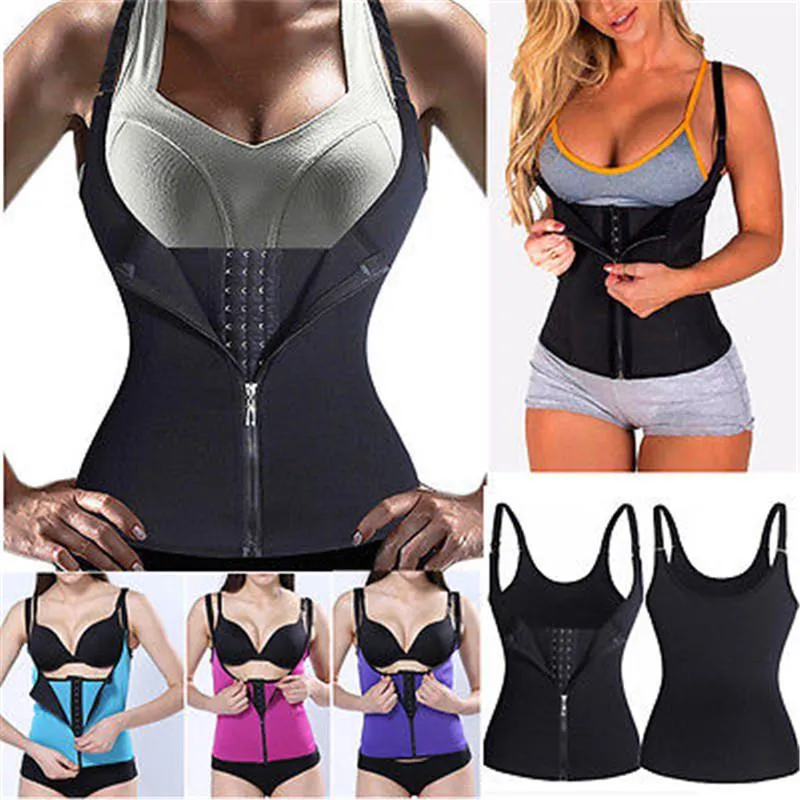 Équipement de protection de sport, gilet de sudation de Sauna, entraîneur de taille, tondeuse corporelle mince, Corset d'exercice, chemise de Yoga à poussée chaude