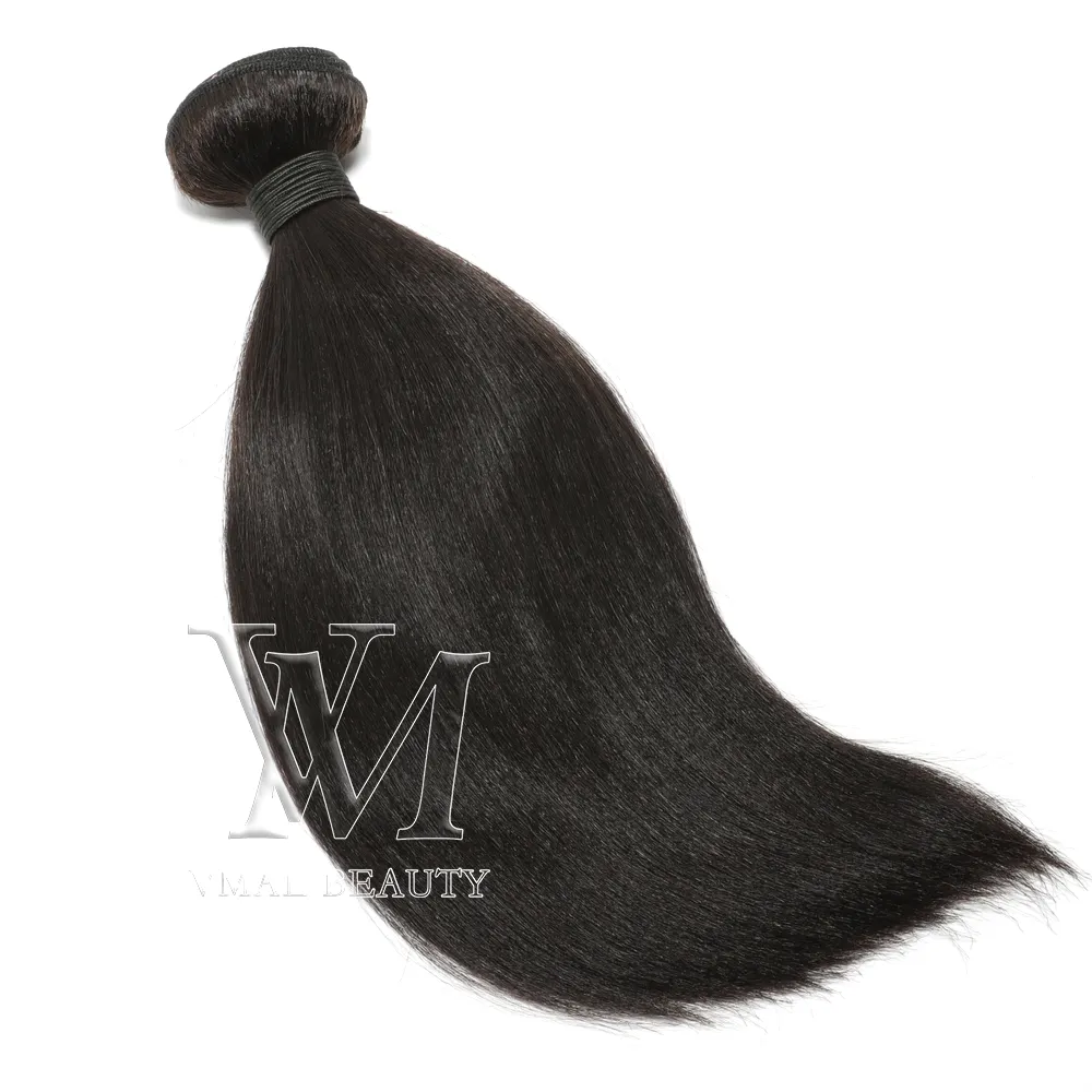 VMAE não processado cabelo virgem malaio Yaki trama reta cor natural 100g pacote weave extensões de cabelo humano 10 a 28 polegadas de qualidade superior