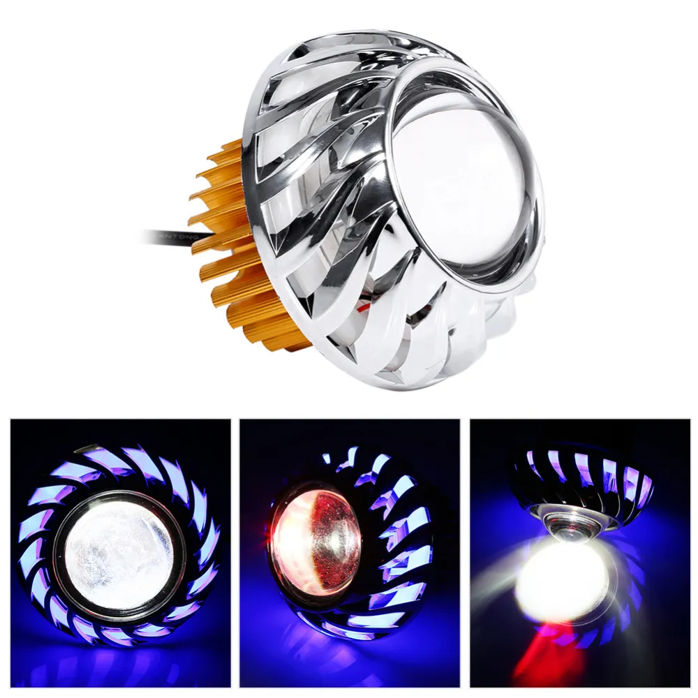 1 Bombilla H4 H6 BA20D Para Motocicleta Led Faro CSP Lente Blanco Amarillo  Dual Colores Alto Haz Bajo Foco Moto 12V A 80V 10000lm