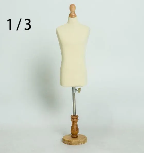 Mode 1 3 weibliche Schneiderpuppe Schmuck flexible Frauen Student Nähen 1 3 Skala Jersey Büste verstellbare Zahnstange Minigröße C810