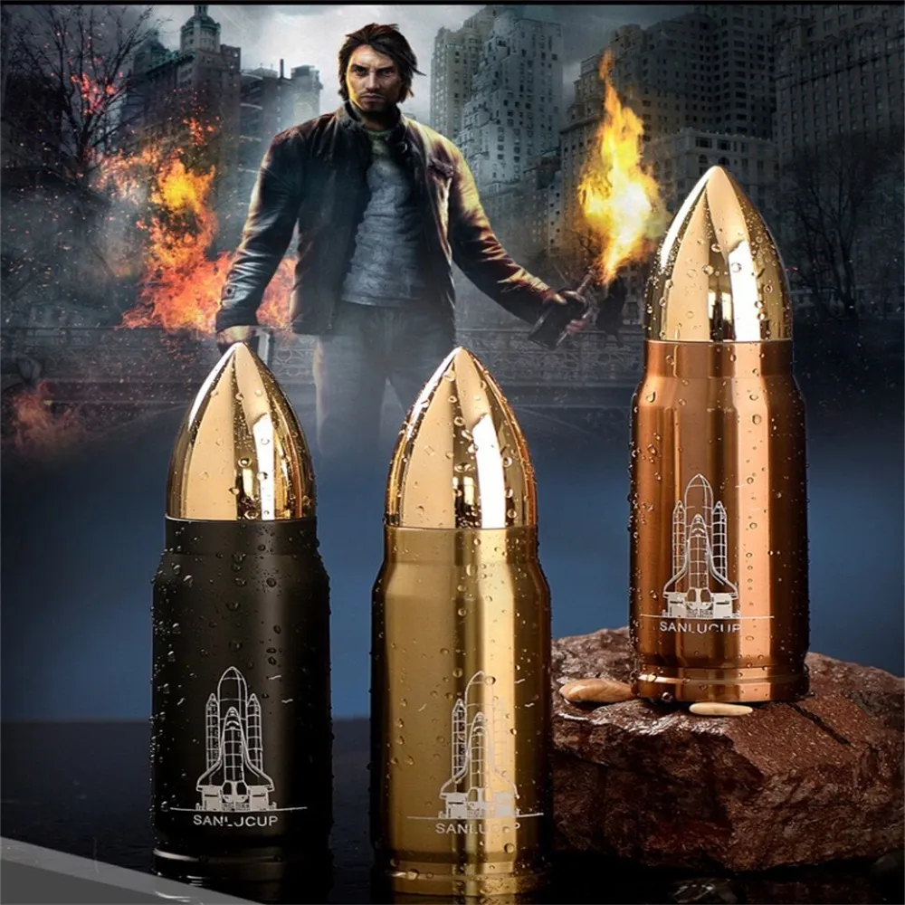 350 ml Bullet Tumbler Edelstahl-Wasserflasche, vakuumisolierter Becher, kreative Geschenke, individuelles Logo mit Deckel