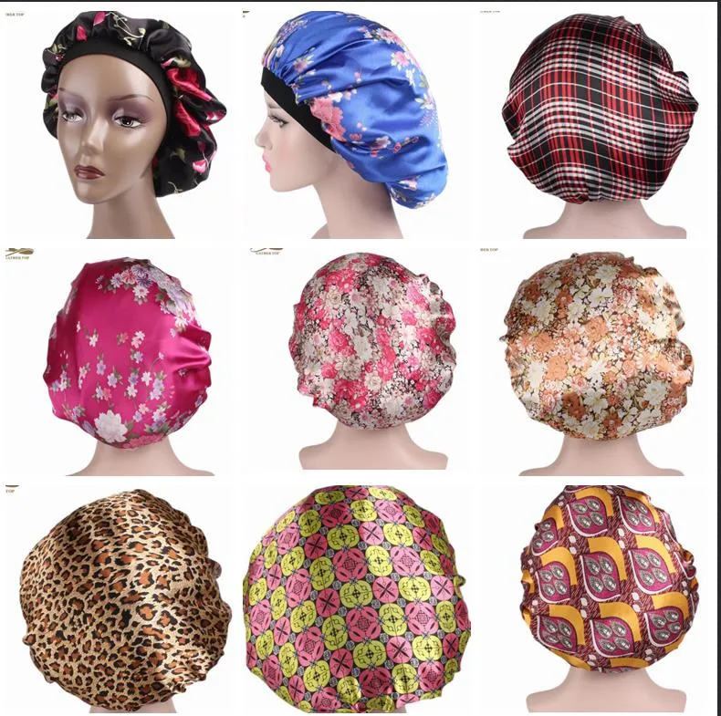 Kadınlar için yumuşak Saten Uyku Kap Salon Bonnet Rahat Gece Uyku Şapka Saç Dökülmesi Kap Bayanlar Türban