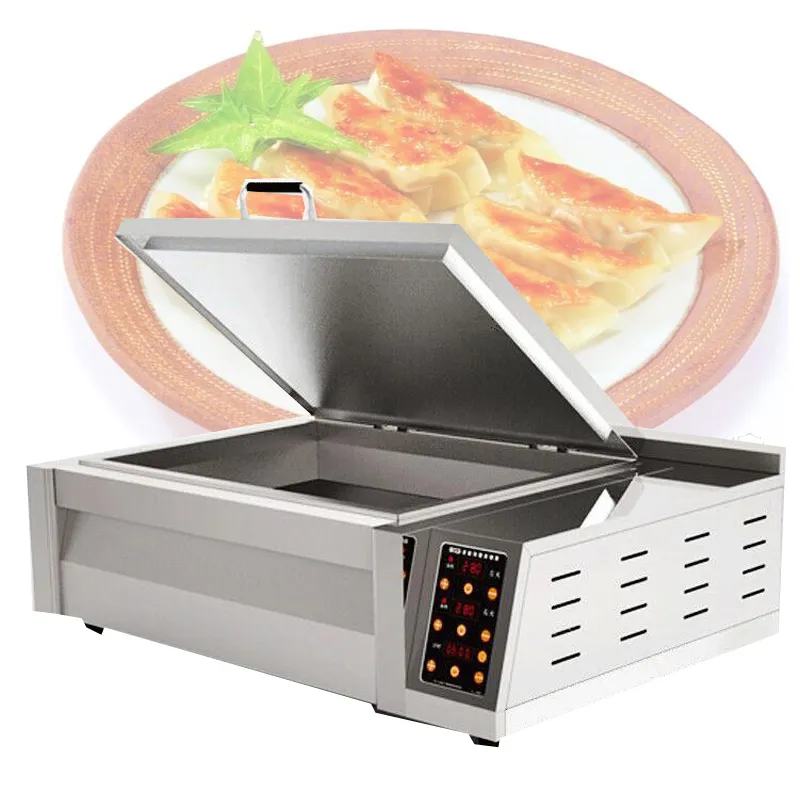 상용 식당 레스토랑 아침 식사 바 스낵 바에서 프라이팬을위한 뜨거운 판매 튀김 만두 기계