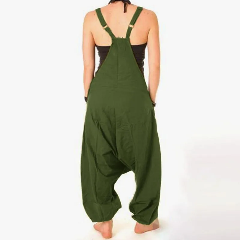 Eve striped jersey boho strappy harem jumpsuit//romperPLAYSUITLEONORA GYPSY