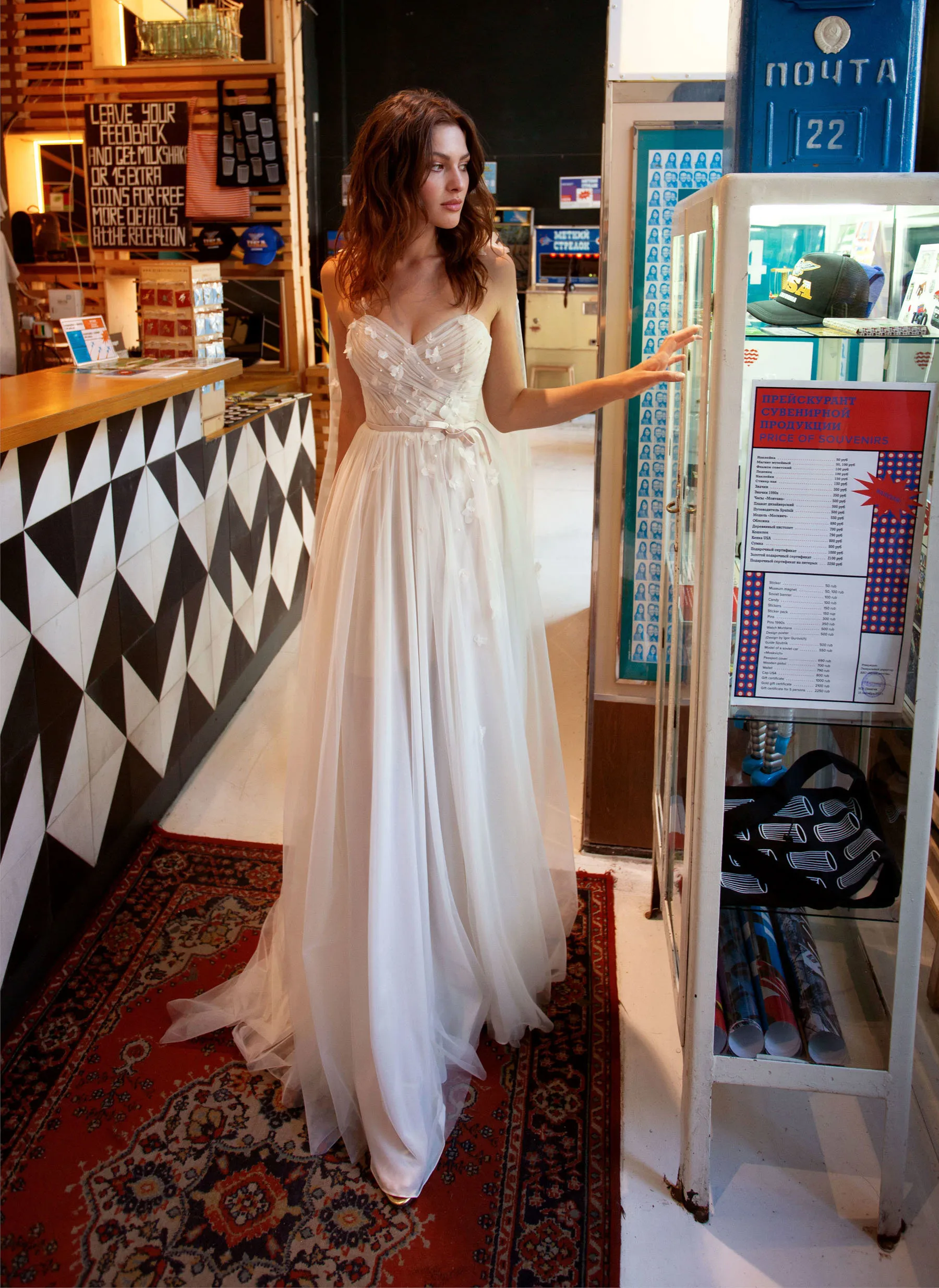 blue dress for baby girl White Over Dusty Blue Beach Wedding Dresses,See Through Casual Bridal Gown,WD00825, US12 / Champagne main image 0