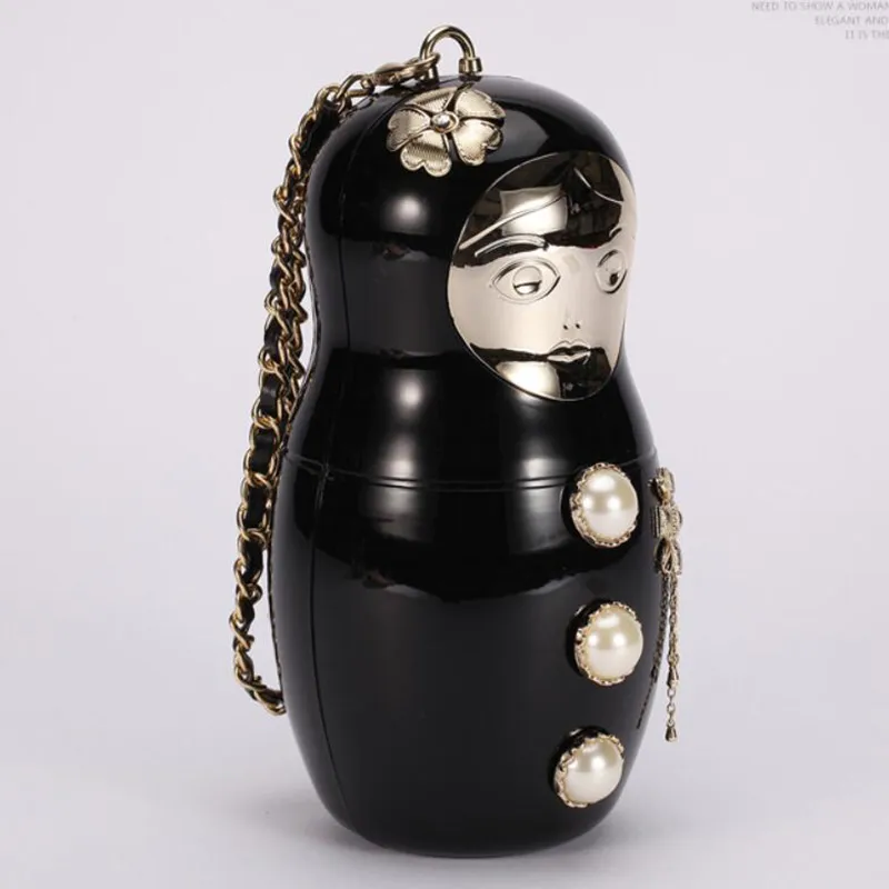matryoshka russian doll handbag chanel inspired | Zibellini Handmade  Jewelry | Worldwide Shipping From USA