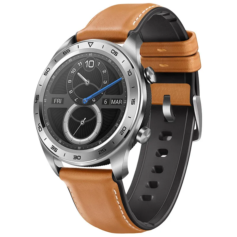 Original Huawei Honra Assista Magia Relógio Inteligente GPS NFC Monitor de Frequência Heart Sport Relógio de Relógio de Relógio de Relógio para Android iphone IOS Pulseira impermeável