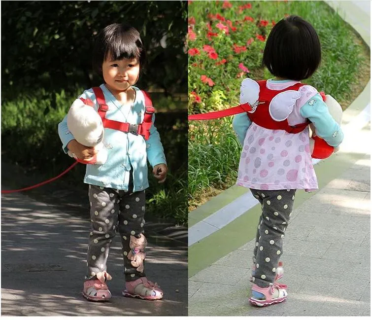 Child anti lost strap Baby Walking Harness Toddler Kids Anti-lost Safety Shoulder Strap Belt Fashion Angel Design Baby Safety strap TLZYQ852