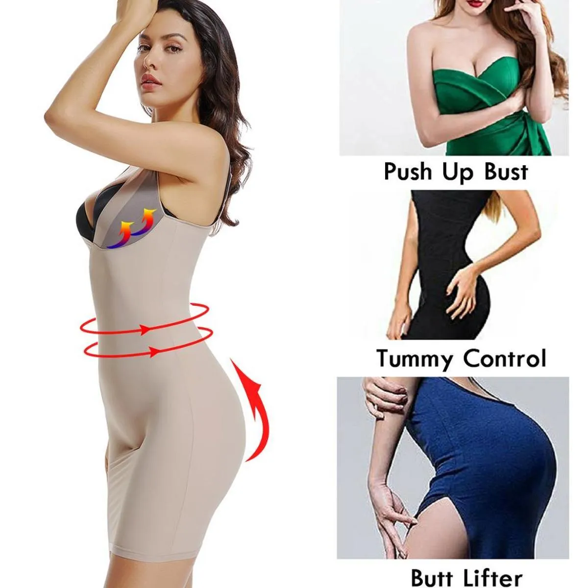 JOYSHAPER Womens Shapewear Slip Tummy Control Seamless Smooth Full Slip Body  Shaper Spaghetti Straps Camisole