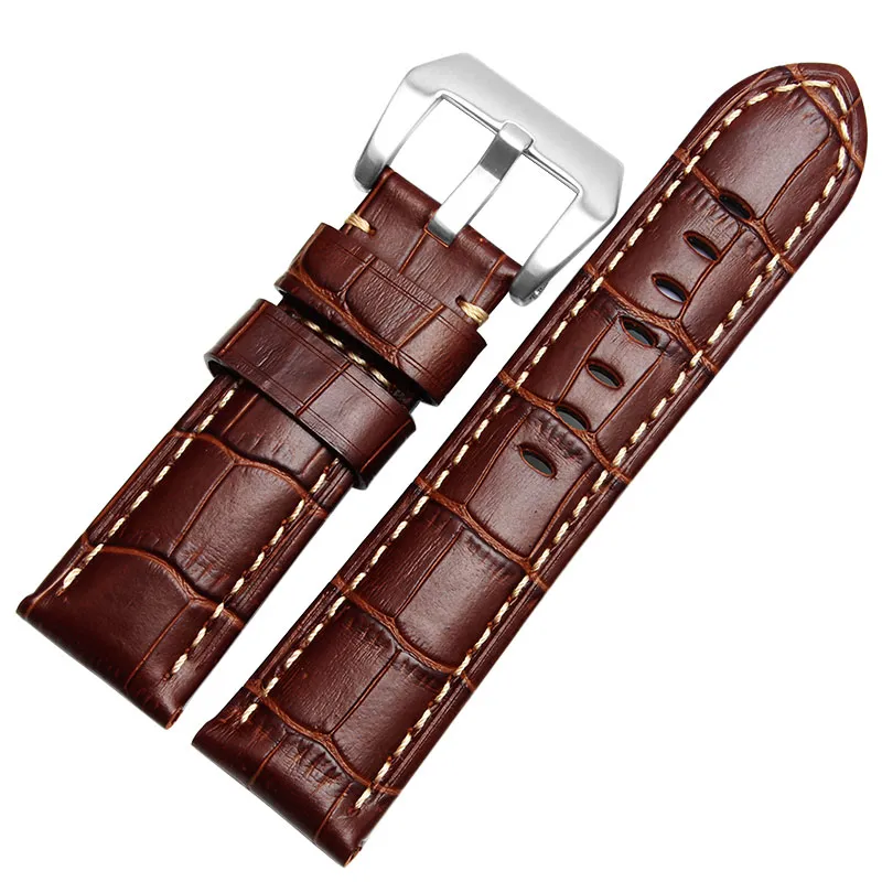 24mm 26mm Vintage Veau Bande Montre Bracciale Bracciale Cinturino PAM00441 PAM00386 PAM00
