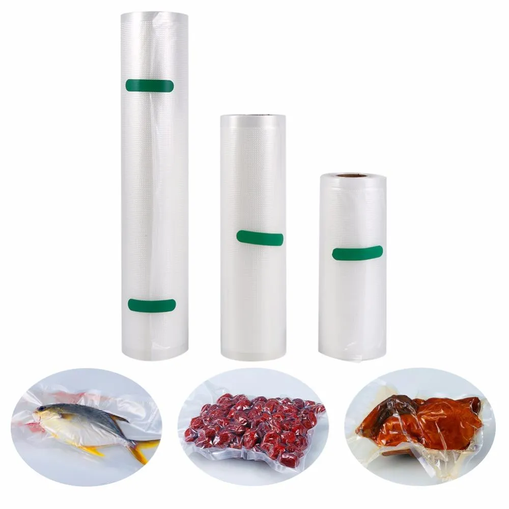 Vacuum Sealer Bag Rolls - 3 Sizes, Food Saver Bags for Fresh Vegetables ...