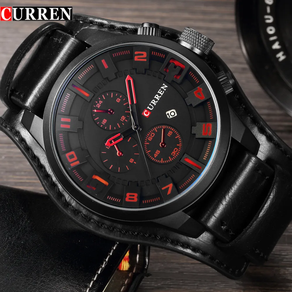Curren 8225 Men Watches Top Brand Luxury Quartz Watch Men Military