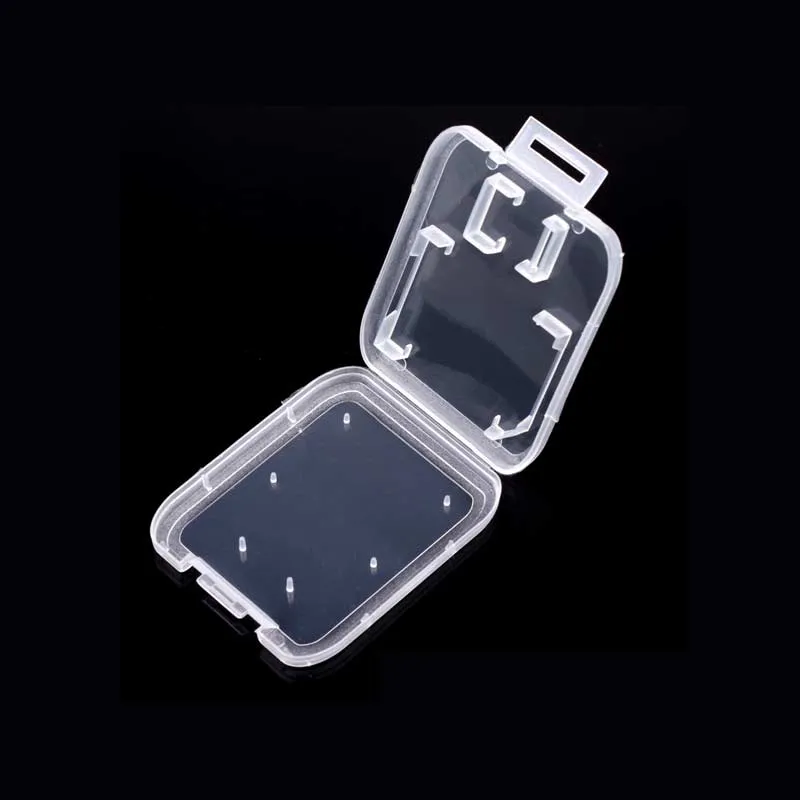 Clear plastic pack boxes retail package box for SD T-Flash TF Card packing Box Transparent Storage Case