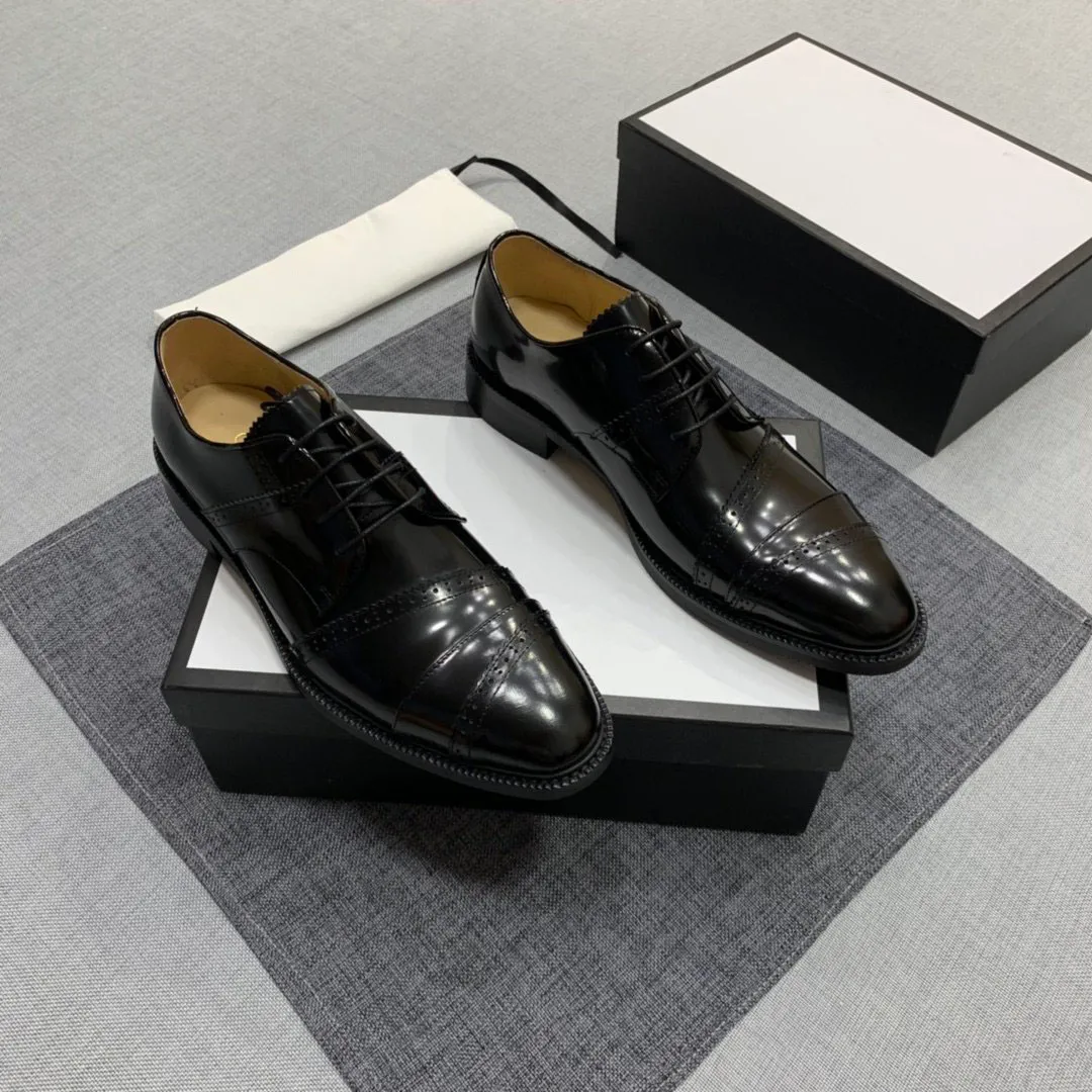 New luxury designer fashion casual shoes for 2019 mens leather business shoes are comfortable and breathable