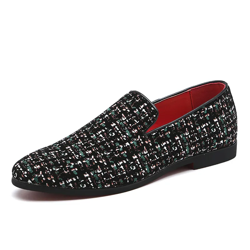 Loafers mode kostym skor party skor män kväll klänning eleganta skor för män coiffeur sepatu glida på Priek Emo Ayakkabi Scarpe Uomo 2019