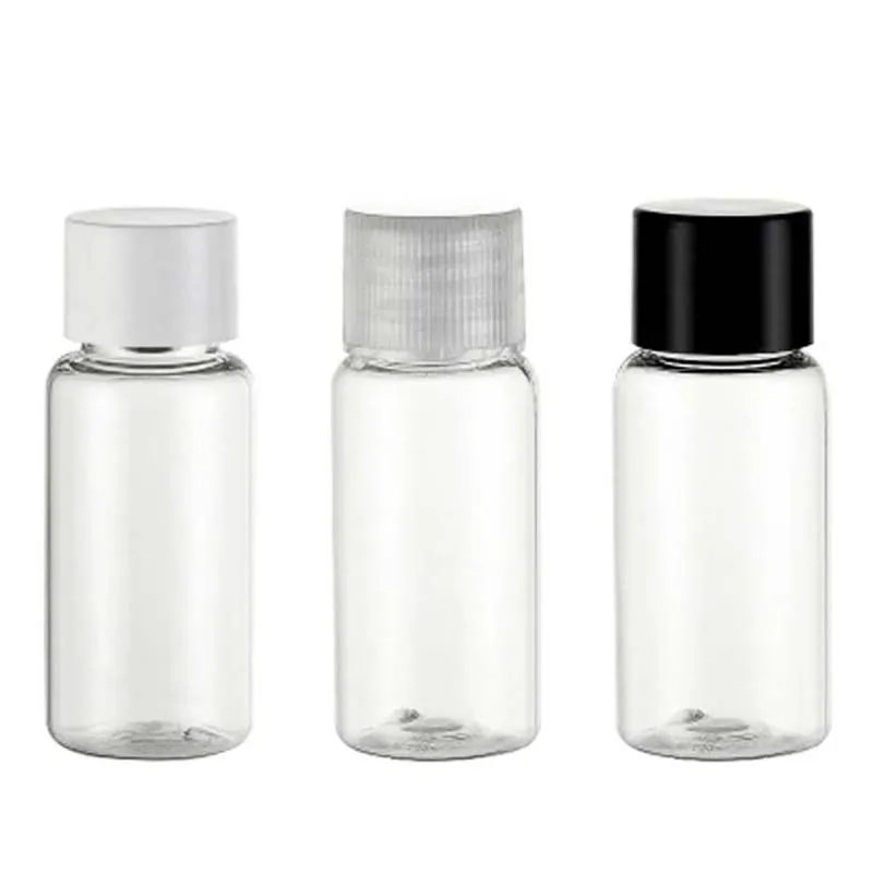 100 шт. / Лот 15 мл прозрачная мини-проездная бутылка, 15CC косметический образец пластиковые бутылки, флакон домашних животных, небольшие гостиничные контейнеры