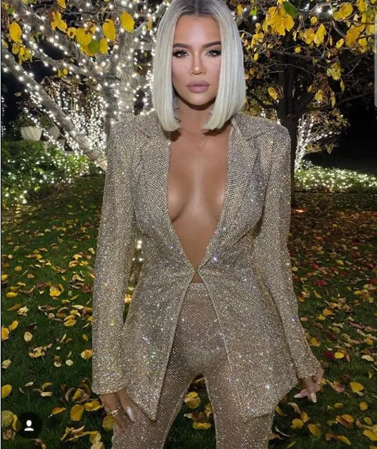 Evening dress Yousef aljasmi Women Kim kardashian 2 Pieaces suit Leather clothing Fur suit Coordinates High neck Long sleeve