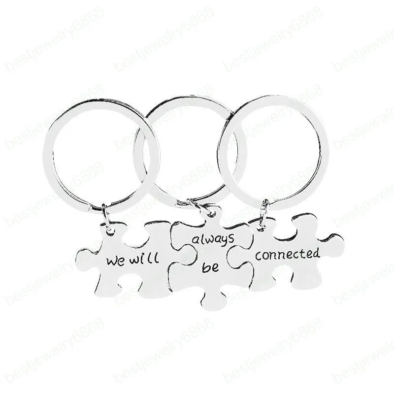 Best Friend Keychains: Set - Always Connected Key Rings, Alloy Car ...