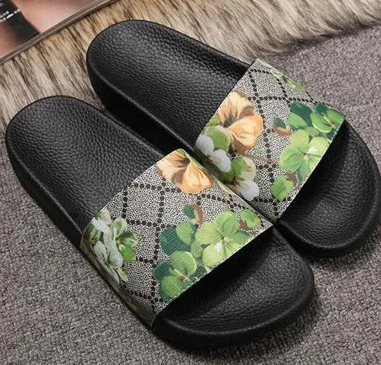 Europ Luxury Slide Summer Fashion Wide Flat Slippery With Thick Sandals Men Women Designer Shoes Flip Flops Slipper 36-45